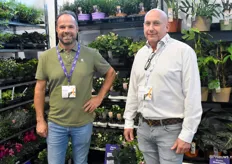 Marc Keunen van Make Green op bezoek bij Rene Millenaar die op de beurs stond voor Dehne Topfpflanzen, Montis en Hoogenboom.